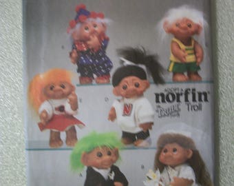 Butterick 6439 10 inch Norfin Troll doll clothes