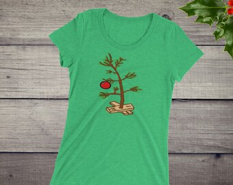A Charlie Brown Christmas Inspired Ladies' short sleeve t-shirt