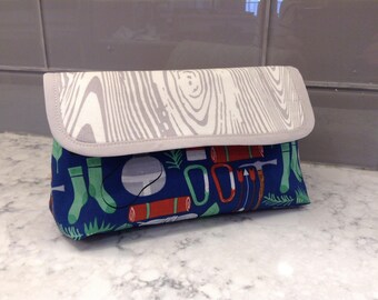 Makeup Bag with Brush Holder. Makeup Bag. Cosmetic Bag. Makeup Organizer. Travel Bag.