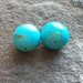 Kingman turquoise, stone, center drilled, turquoise, stabilized, jewelry supplies, focal stone