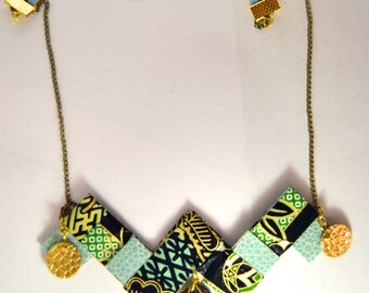 Origami Safari Japanese skin necklace.