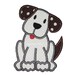 Instant Download Puppy Dog Machine Embroidery Applique Design 4x4, 5x7 and 6x10