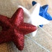 4th of July Decoration 3 Red White and Blue Stars Wand Americana Pick July 4th Stem Fourth of July Craft Supply 4th of July Favors USA Spray