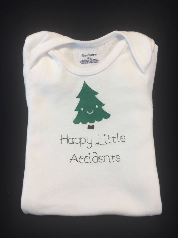 Bob Ross : Happy Little Accidents infant onesie