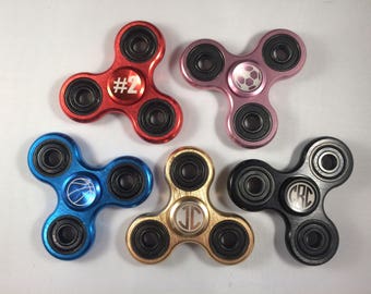 Personalized Metal Fidget Spinner Metal Spinner Fidget Spinner Aluminum Spinner Fidget Toy ADHD Toys Stress Relief Gifts Stress Toy Hand