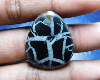 31.80 Cts Natural Top Quality Septarian Gemstone Cabochon pear Shape 30x26x4 MM