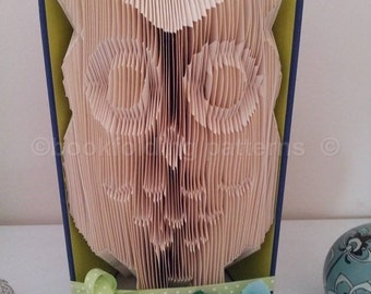 Owl book folding pattern