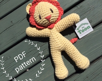Lucas the Lion - Make your own Amigurumi - Crochet Pattern PDF