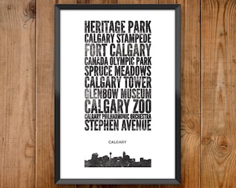 Calgary City Print
