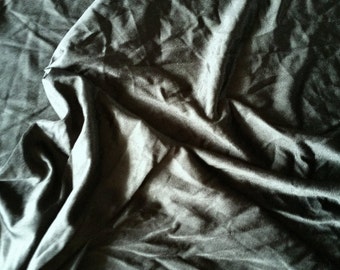 Black Satin Tricot Poly Blend 2 way stretch 60" wide sold by the yard - Free Shipping