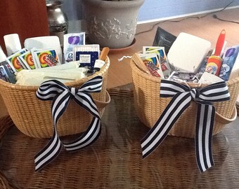 Wedding Bathroom Baskets - Nantucket Basket/Amenity