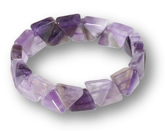 Amethyst Stretch Bracelet, Gemstone Bracelet, Gemstone Jewelry, Amethyst Jewelry, Amethyst Beaded Bracelet, Purple Bracelet, UK Seller