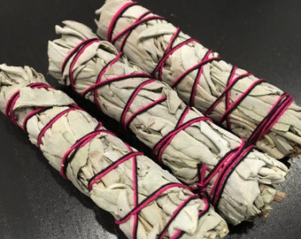 white sage - white sage smudge stick - California white sage - smudge bowl - smudge - smudge stick - 4inch smudge stick - energy healing