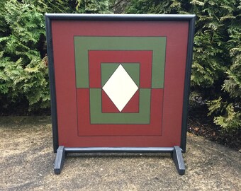19", Mill Game, Game Board, Wood, Hand Painted, Game Boards, Folk Art, Primitive, Wooden