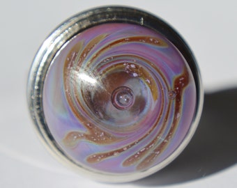 Collectable Artisan Handmade Lampwork Glass Snap Charm - Interchangeable Jewellery - Snap, Popper, Chunk, Button