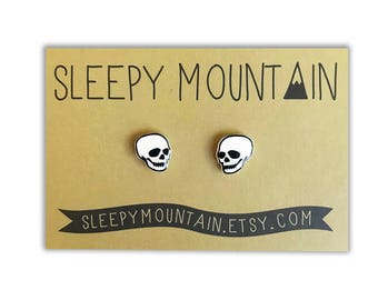 Skull Earrings - Halloween Stud Earrings