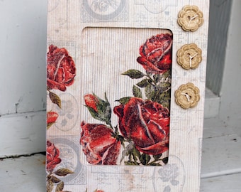 Handmade Wood Frame Embellished