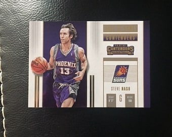 Steve Nash NBA Basketball Player - Phoenix Suns Trading Card - Actual Hall of Fame Card from Panini Contenders - Mint Condition
