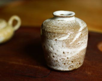 Small stoneware Bud vase - Chaxi vase