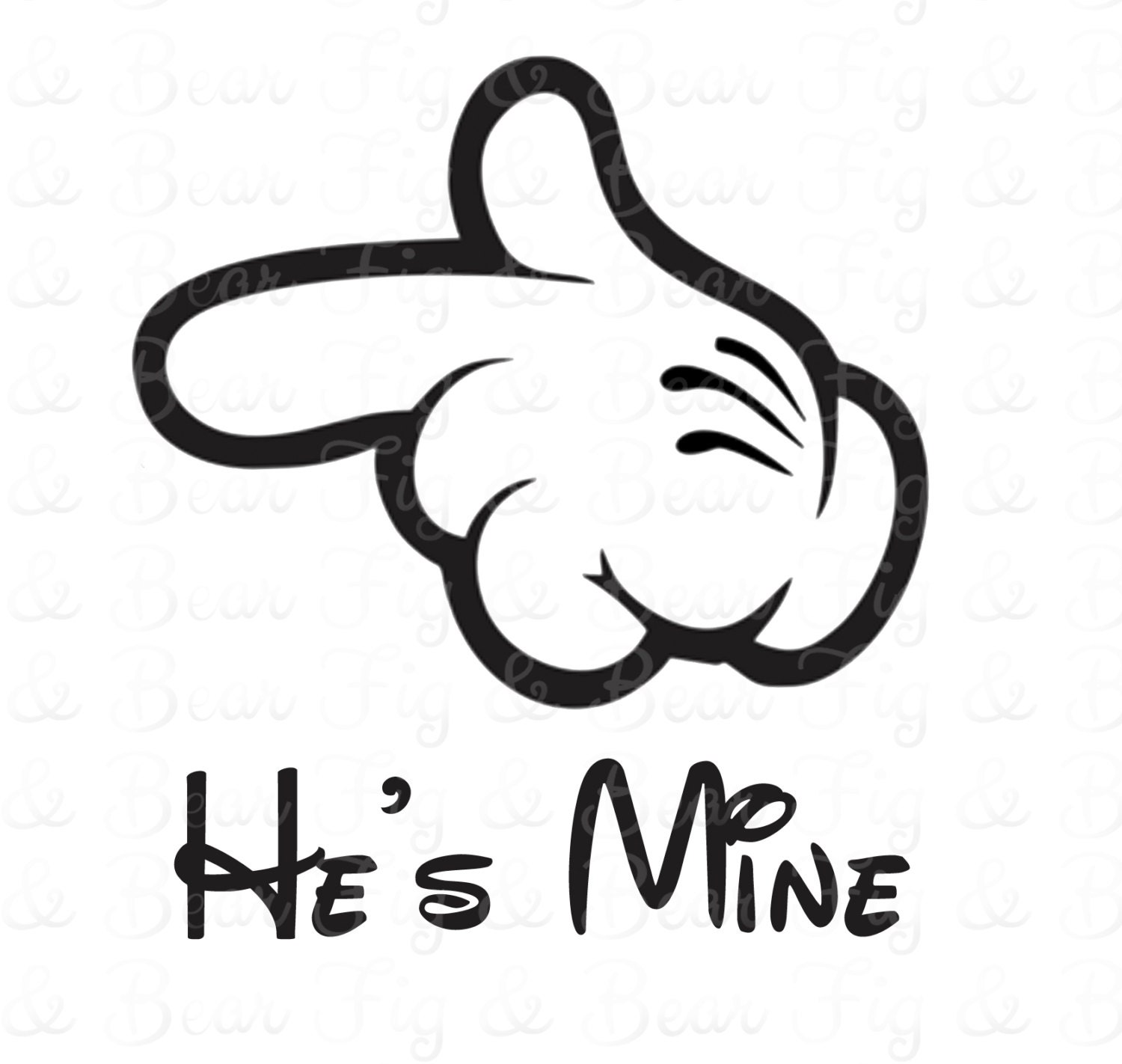 He's Mine Mickey Mouse Hands Shirt Disney Couples Shirts