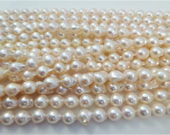 7-8mm Semi-Round/Baroque Akoya Pearl Necklace Strands
