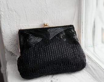 Vintage Beaded Opera Clutch- 1960's