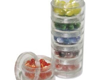 6 Stack Jars - 1.5" DIA, 4.625 X 1.5 when stacked