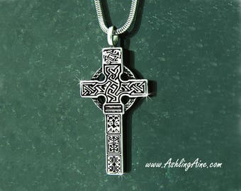 316 L Stainless Steel Castledermot South Cross on a Chain