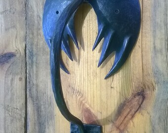 door knocker dragon forged hand made