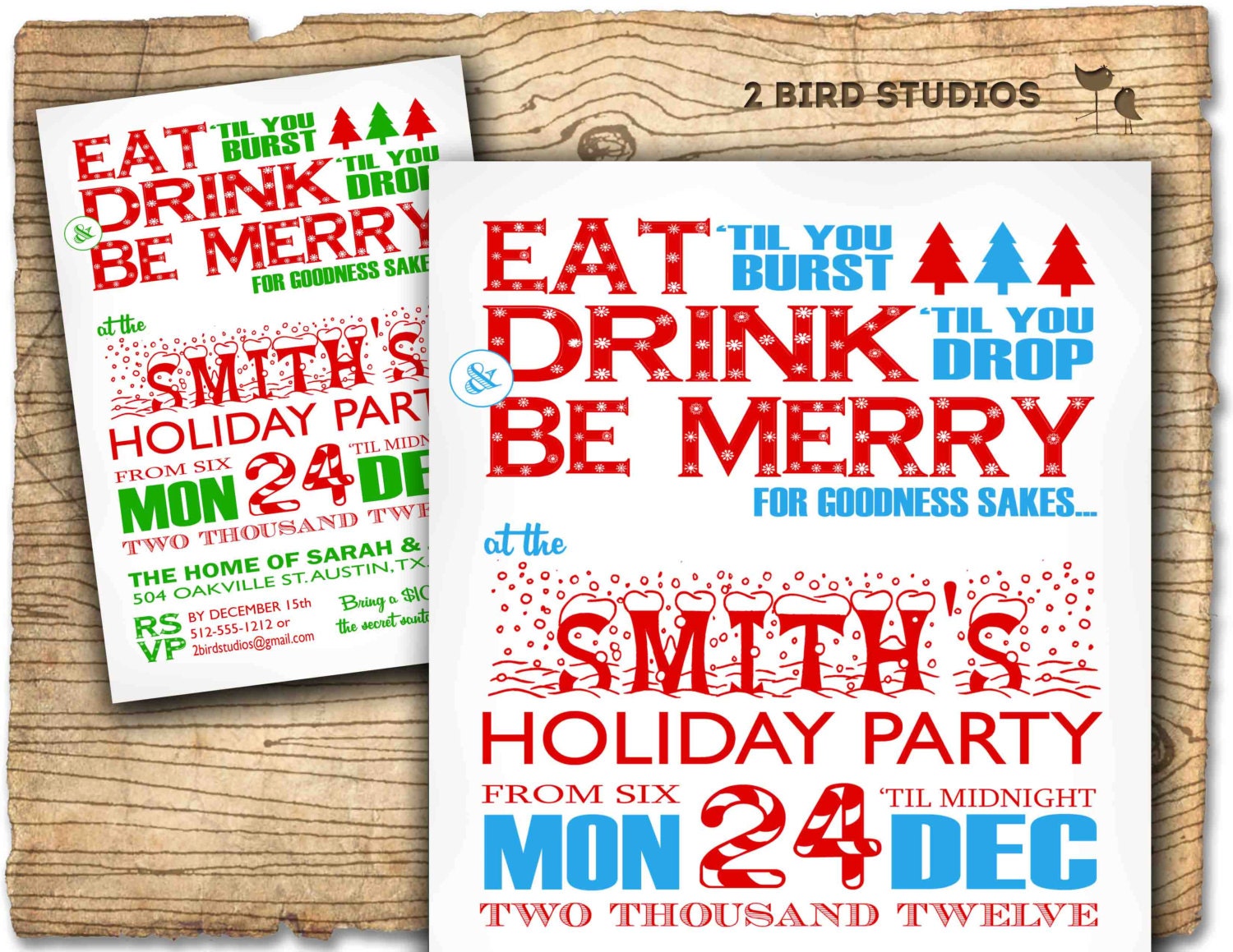 merry christmas party invitation