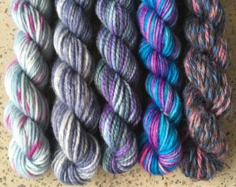 Mini Sock Yarn Skeins - Set of 5 Harry Potter Miniskeins for your knitting project bag - Professor Gilderoy Lockhart