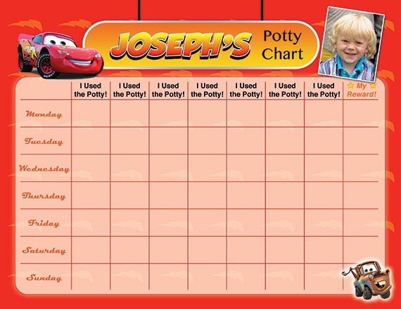 Free Printable Cars Potty Training Chart Printable Word Searches