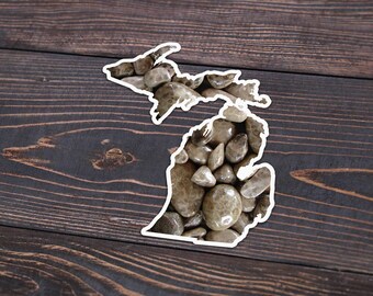 Petoskey Stone Michigan Decal