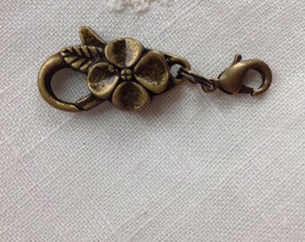 Extender, Antiqued Brass, Bracelet or Necklace, 1.5 inches, 38 mm