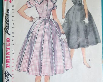 1954 Vintage Simplicity Dress Pattern