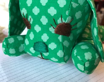 Girl Scout Puppy, Softie, Toy Dog, Wide-Eyed Baby Shower Gift, Stuffed Animal, Trefoil