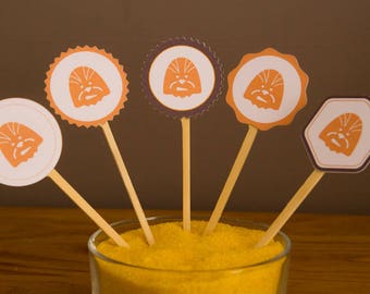 Lot 5 Toppers - Theme Star Wars - Chewbacca