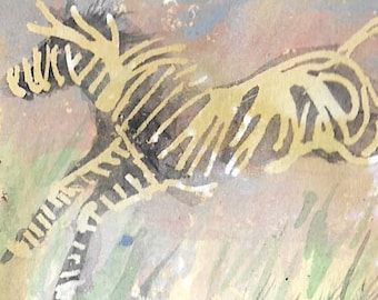 A to Z Original Painting ACEO Art Card