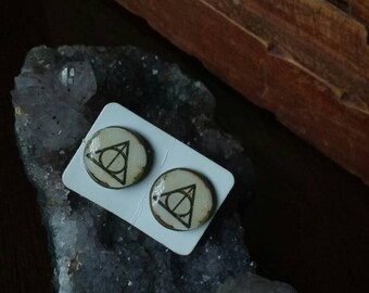 Deathly Hallows Stud earrings Harry Potter