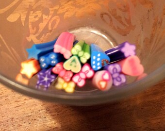 Set of 15 5 cm - various T20 polymer clay canes