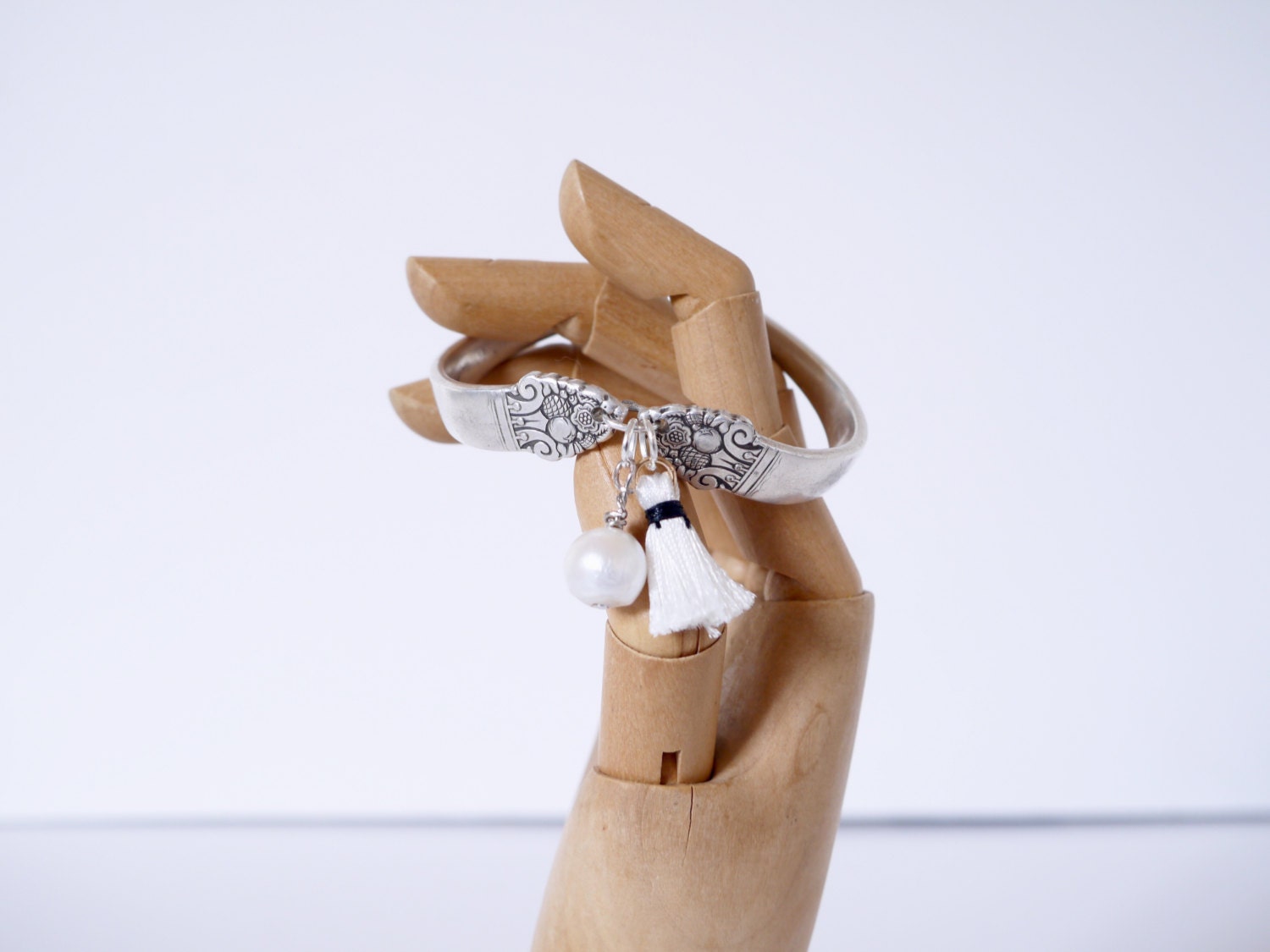 Vintage bangle bracelet handle vintage silver flatware with