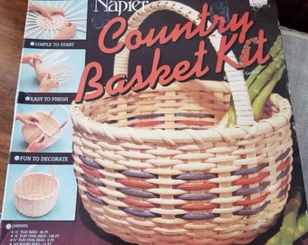 NOS, Vintage, Napier Country Basket. Partial Kit, 1986 with instructions