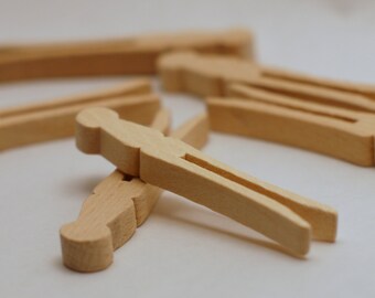 Penley Flat Mini Hardwood Clothespins 2.5'' 50ct