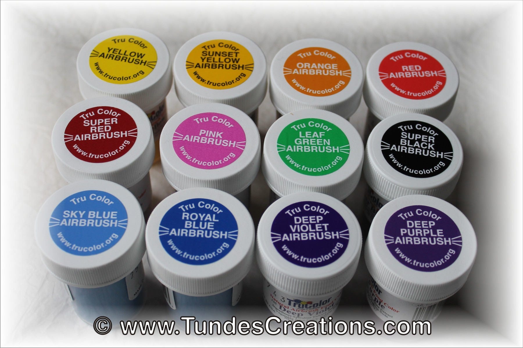 TruColor Airbrush Paint Collection - 1 LARGE jar, Natural food ... TruColor Airbrush Paint Collection - 1 LARGE jar, Natural food ...