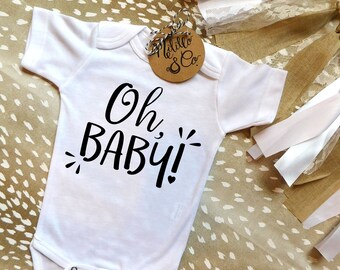 Baby Announcement Onesie®,Coming Soon Baby Announcement,Pregnancy Reveal to Grandparents Onesie,Surprise Baby Onesie,Coming Soon Bodysuit