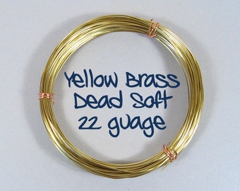 22ga 100ft DS Yellow Brass Wire