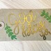 Hand Lettered Heat Embossed Custom Gift Tags - God Bless You