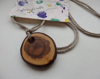 Wood Slice Jewellery, Natural Wood Pendant,Wood Necklace, , Rustic Jewelry, Rustic Necklace, Boho Necklace, Statement Jewelry