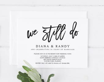 Vow Renewal Invite Etsy