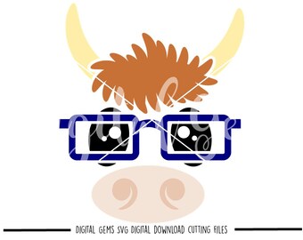 Cow face svg / dxf / eps / png files. Digital download. Compatible with Cricut and Silhouette machines. Small commercial use ok.